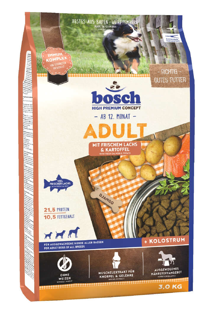 bosch Hunde-Trockenfutter Adult Lachs & Kartoffel